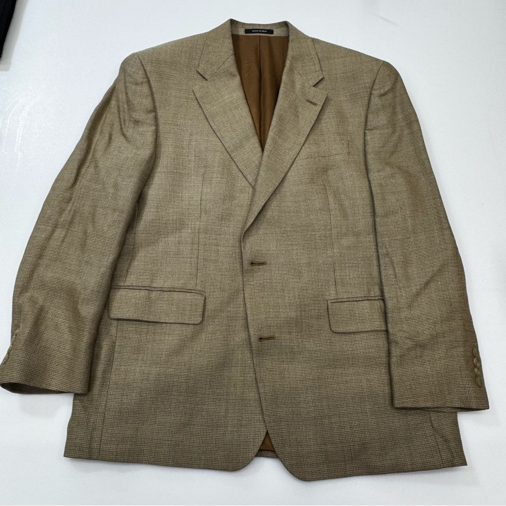Men’s Dillards Ralph Lauren Tan Brown Sports Coat Jacket Size 44R